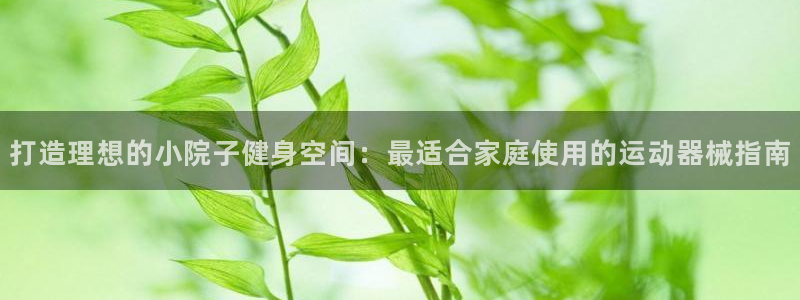 尊龙ag旗舰厅登陆：打造理想的小院子健身空间：最适合