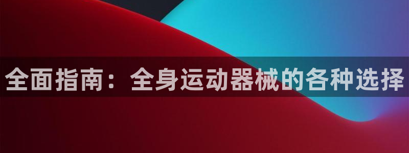 尊龙凯时老板：全面指南：全身运动器械的各种选择