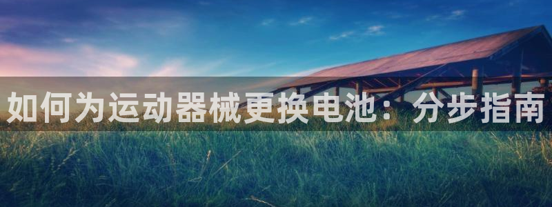 尊龙凯时平台入口：如何为运动器械更换电池：分步指南