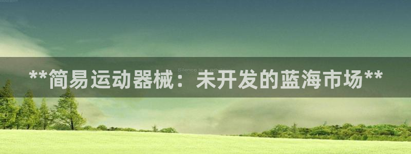尊龙凯时人生就是搏平台：**简易运动器械：未开发的蓝