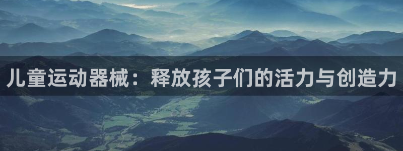 尊龙官网国际：儿童运动器械：释放孩子们的活力与创造力