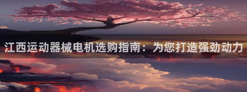 尊龙网址是多少：江西运动器械电机选购指南：为您打造强