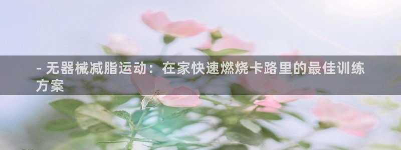 尊龙凯时的企业文化：- 无器械减脂运动：在家快速燃烧