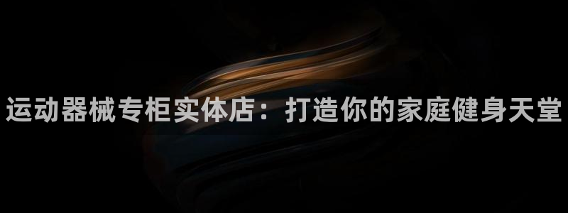 尊龙一人生就是博电子游戏：运动器械专柜实体店：打造你的家庭健